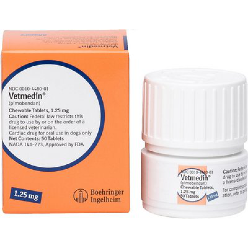 Pimobendan (Vetmedin) 1.25mg Chewable  (一盒50粒)